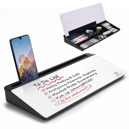 Small Glass Desktop Whiteboard Dry-Erase-Board - C