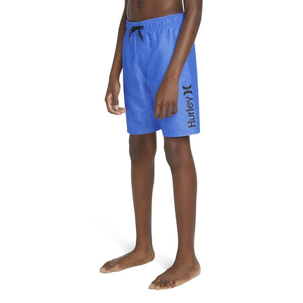 Hurley Boys' Pull on Swim Trunks, University Blue Heather, 7
