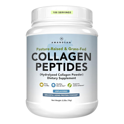 Collagen Peptides Powder XL 2.2lbs. Grass-Fed Hydr