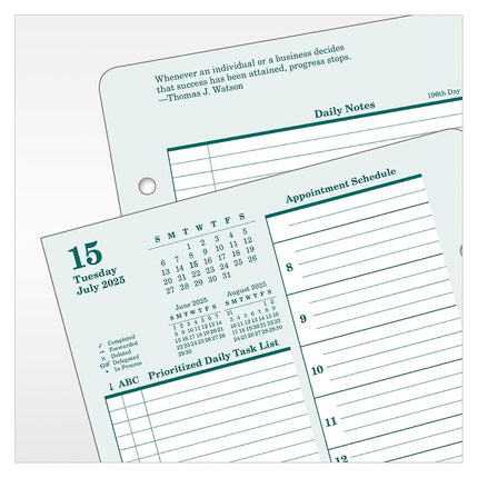 FranklinCovey - Original Two Page Per Day Ring-Bound Planner (Classic, Jul 2025 - Jun 2026)