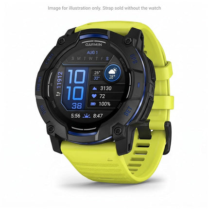 Garmin 26mm QuickFit watch band, Silicone, Amp Yellow