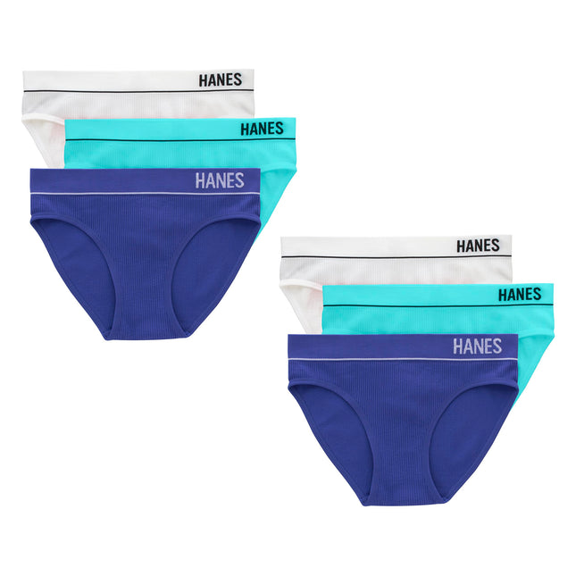 Hanes Womens Originals Seamless Stretch Rib Bikini