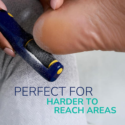 Dr. Scholl's Callus Remover Electronic Foot File, Electric Hard Skin Removal for Feet, Effortless Soft Smooth Skin in Minutes, Perfect for Travel, for Women & Men, AAA Batteries Included