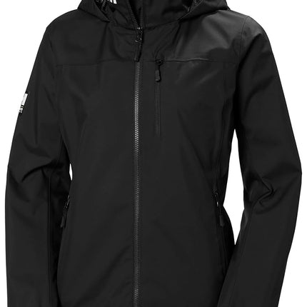 Helly Hansen Women's Crew Hooded Jacket, Black, M