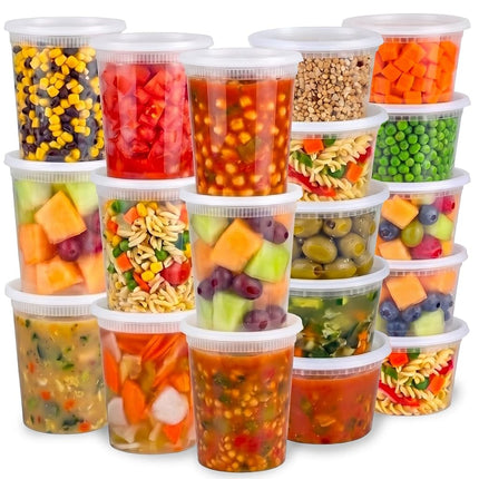 JoyServe Deli Food Containers with Lids - (16 Sets
