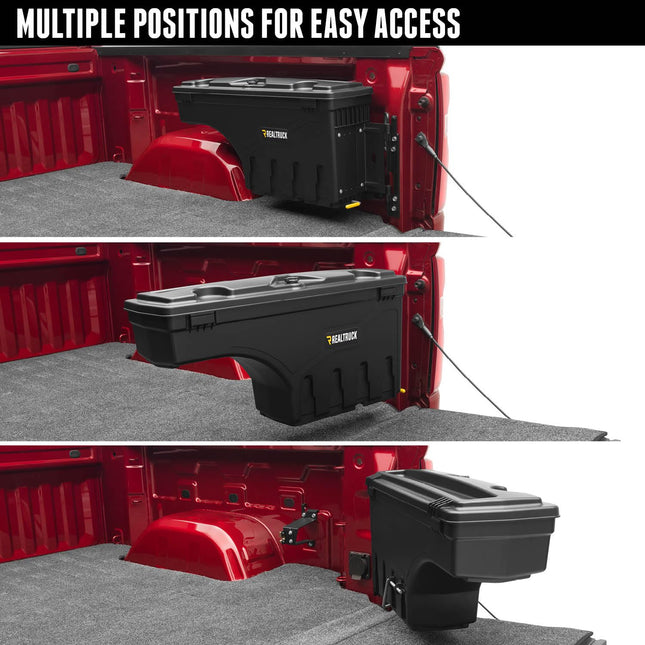 UNDERCOVER Swingcase Truck Bed Storage Box | SC304D | Fits 2020-2023 Jeep Gladiator Drivers Side