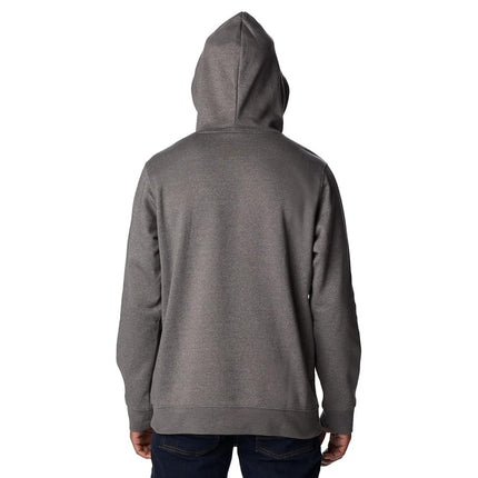 Columbia Men's Trek Hoodie, Charcoal Heather/CSC Sleeve Logo, 3X