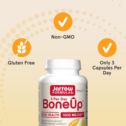 Jarrow Formulas Bone-Up Three Per Day, Promotes Bone Density, 90 Caps