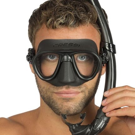 Cressi Calibro + Corsica Snorkeling Set - Black, Uni