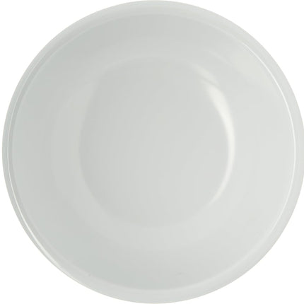 Carlisle FoodService Products Epicure Plastic Salad Bowl, Soup Bowl for Restaurants, Hospitals, 32 Ounces, White, (Pack of 24)