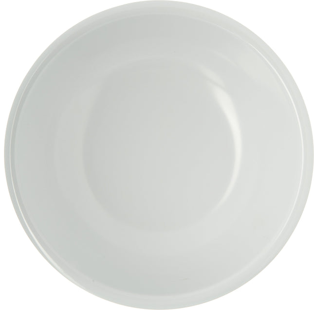 Carlisle FoodService Products Epicure Plastic Salad Bowl, Soup Bowl for Restaurants, Hospitals, 32 Ounces, White, (Pack of 24)