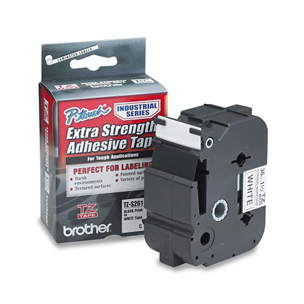 Brother Laminated Extra-Strength Black on White 1 