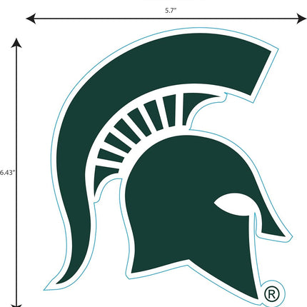 NCAA Siskiyou Sports Fan Shop Michigan State Spartans Logo Magnets 8 inch Sheet Team Color