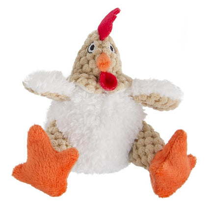 goDog Checkers Just for Me Fat Rooster Squeaky Plu