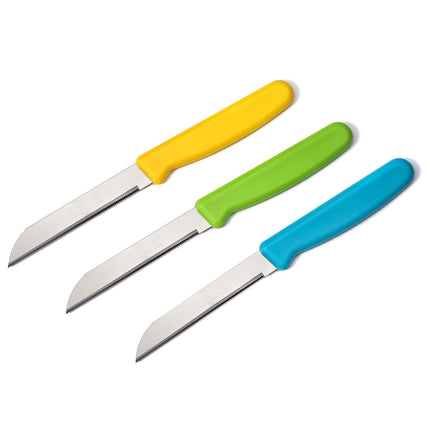Alfi All-Purpose Knives Aerospace Precision Pointed Tip - Home and Kitchen Supplies - Serrated Steak Knives Set | Made in USA (Bahama Blue)