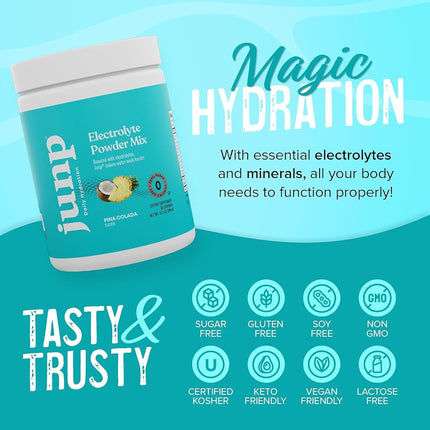 JUNP Hydration Electrolyte Powder (90 Servings, Pina Colada)