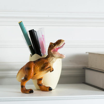 Banllis Dinosaur Pen Holder & Pencil Holder for Desk, Jurassic Park Decor