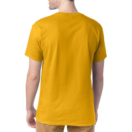 Hanes Essentials Men's T-Shirt Pack, Men's Short Sleeve Tees, Crewneck Cotton T-Shirts for Men, Value Pack, Gold - 4 Pack, 3X-Large