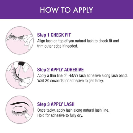 i Envy by Kiss So Wispy 08 Strip Eyelashes Value Pack #KPEM67