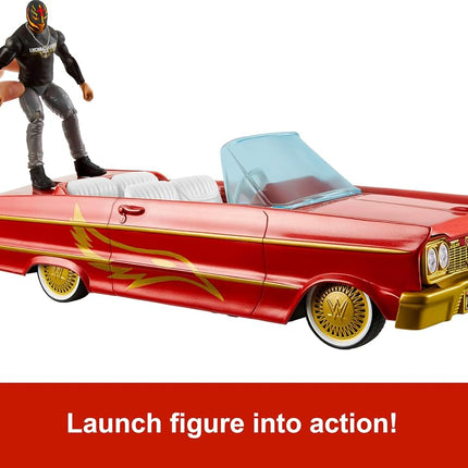 Mattel WWE Toy Vehicle & Rey Mysterio Action Fgure Set
