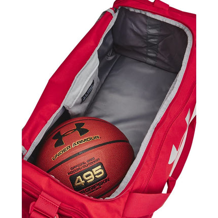 Under Armour Adult Undeniable 5.0 Duffle, Red (600)/Metallic Silver, Medium