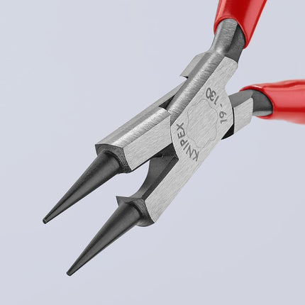 Knipex 19 01 130 Jewellery Round Nose Plier with Cutting Edge, 32 mm Jaw Length