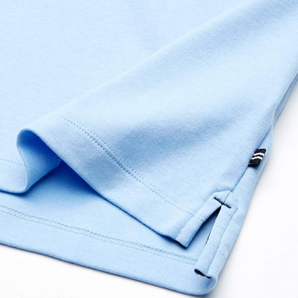 Nautica Men's Classic Fit Short Sleeve Dual Tipped Collar Polo Shirt, Noon Blue, Large