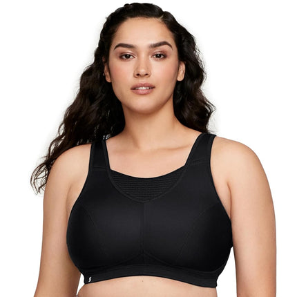 Glamorise No-Bounce Camisole Elite Sports Wirefree Bra 1067 (Women's & Women's Plus) Black
