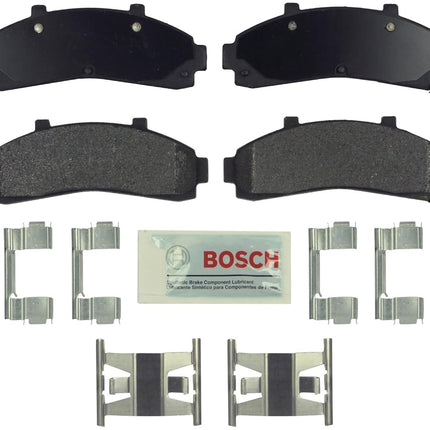 BOSCH BE652H Blue Ceramic Disc Brake Pad Set With Hardware - Compatible With Select Ford Explorer, Ranger; Mazda B2300, B2500, B3000, B4000; Mercury Mountaineer; FRONT