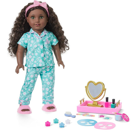 American Girl Truly Me 18" Doll Playsets, Best Overnight Ever Spa Set, Self Care Accessories, Ages 6+