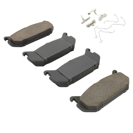 QUALITY-BUILT Premium Ceramic Rear Brake Pads (1001-0584C) Compatible with Ford Probe 1997-1993, Mazda 626 2002-1993, MX-6 1997-1993