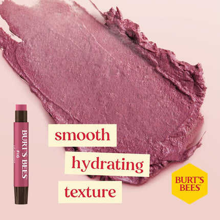 Burt's Bees Gift Set, Moisturising Lip Balm, Tinted Lip Balm and Lip Shimmer, Mistletoe Kiss Red Limited Edition