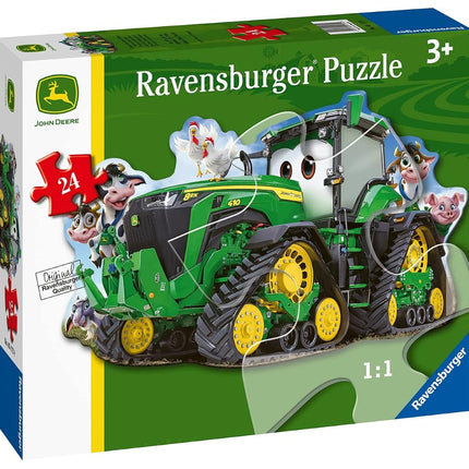 Ravensburger John Deere Tractor Floor Puzzle - Engaging 24-Piece Jigsaw for Kids | Durable, Easy-Fit Pieces | Fun Learning Tool | Sustainable Forestry Practices | Perfect for Ages 2-4