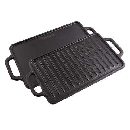 Victoria Rectangular Cast Iron Double Burner Gridd
