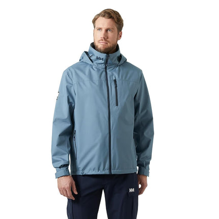 Helly Hansen Men's Crew Hooded Jacket, Washed Navy, L