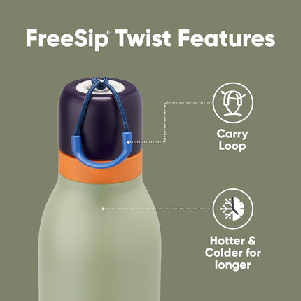Owala FreeSip Twist Insulated Water Bottle - 710ml (24oz) Camo Cool