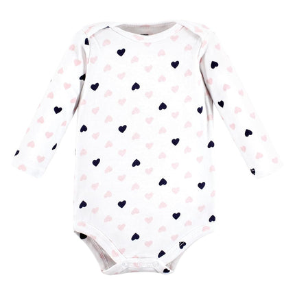 Hudson Baby body de algodón de manga larga unisex para bebé, rosa marino mamá niña, 12-18 meses