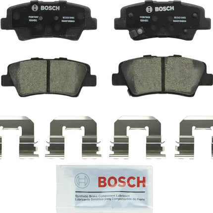BOSCH BC1313 QuietCast Premium Ceramic Disc Brake Pad Set - Compatible with Select Hyundai Azera, Elantra, Sonata; Kia Amanti, Optima, Soul; REAR