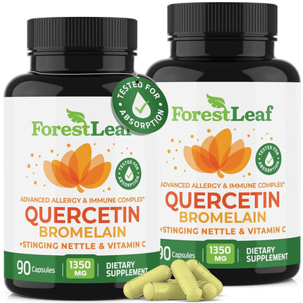 Quercetin 500mg with Bromelain, Vitamin C and Stin