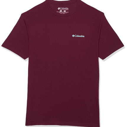Columbia Men's Graphic T-Shirt, Rich Wine/Sierra, 