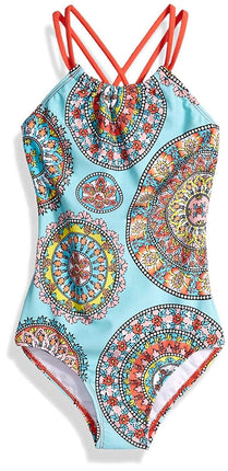 Kanu Surf Girls' Jasmine Beach Sport Halter One Pi