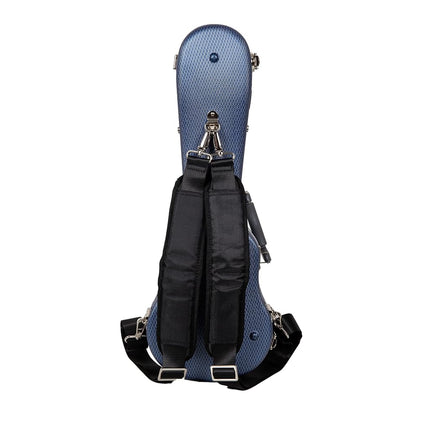 Crossrock Ukulele Hard Case, fits Soprano Ukulele, Super Lightweight ABS Molded Hard Case in Blue, (CRA860SUBL)