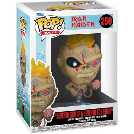 POP Iron [Maiden] Eddie - Seventh Son of Seventh Son Funko Vinyl Figure (Bundled with Compatible Box Protector Case), Multicolored, 3.75 inches