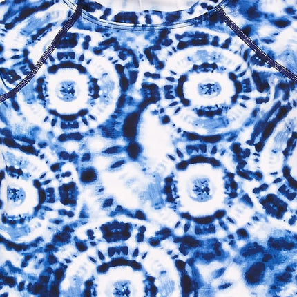 Ensemble de bain deux pièces Kanu Surf à manches longues pour filles UPF 50, Groovy Denim Blue, 8