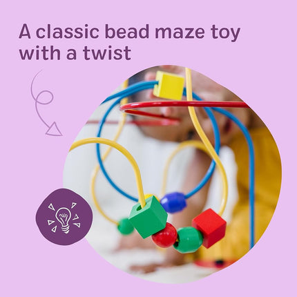 Melissa & Doug Classic Bead Maze - Wooden Educational Toy (Frustration-Free Packaging)