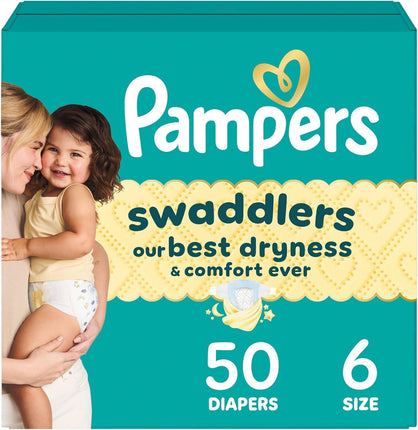 Diapers Size 6, Pampers Swaddlers Disposable Baby 