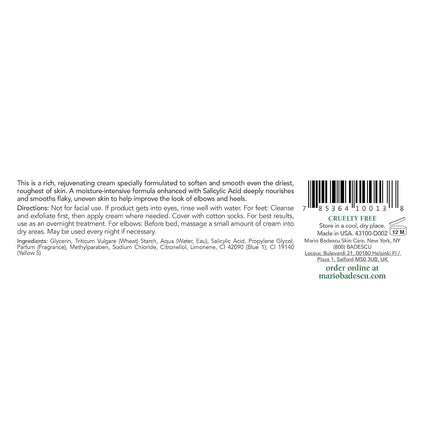Crème Apaisante Coudes & Talons - Pour Tous Types de Peau - 59ml/2oz