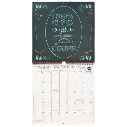 ConQuest A Court of Thorns and Roses Velaris 2027 Monthly Wall Calendar