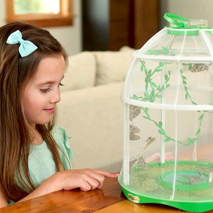 Uncle Milton Butterfly Farm Live Habitat - Observe Butterfly Lifecycle in Garden – Includes Voucher to Redeem for Caterpillars