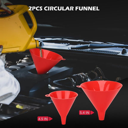SEDY 22-Piece No Spill Coolant Filling Funnel Kit, Universal Radiator Funnel Set with Adapters, Siphon Hose & Extensions for Car, SUV, Ute, Truck – Precision Automotive Coolant Refilling Tool